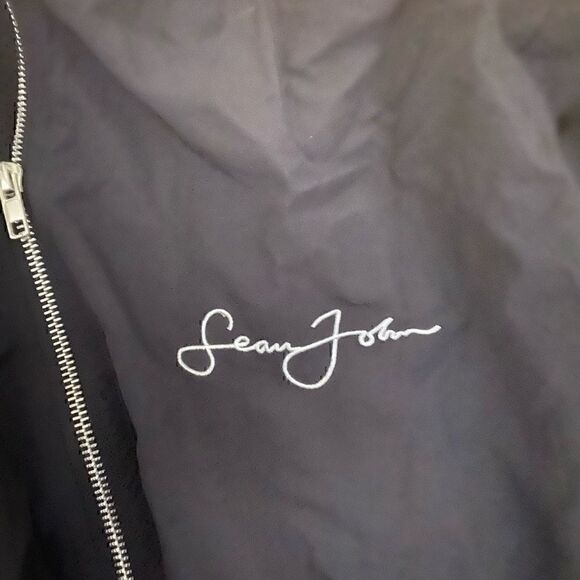NWT Sean John x Missguided Black Cropped Windbreaker LE 6 / medium - Picture 10 of 11